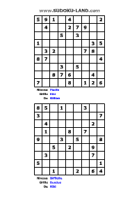 imprimer 2 grilles de sudoku