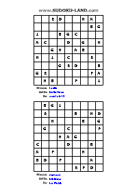 sudoku avec des lettres